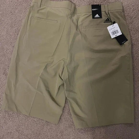 adidas Men's Khaki ultimate 365 golf Shorts - Picture 2 of 4